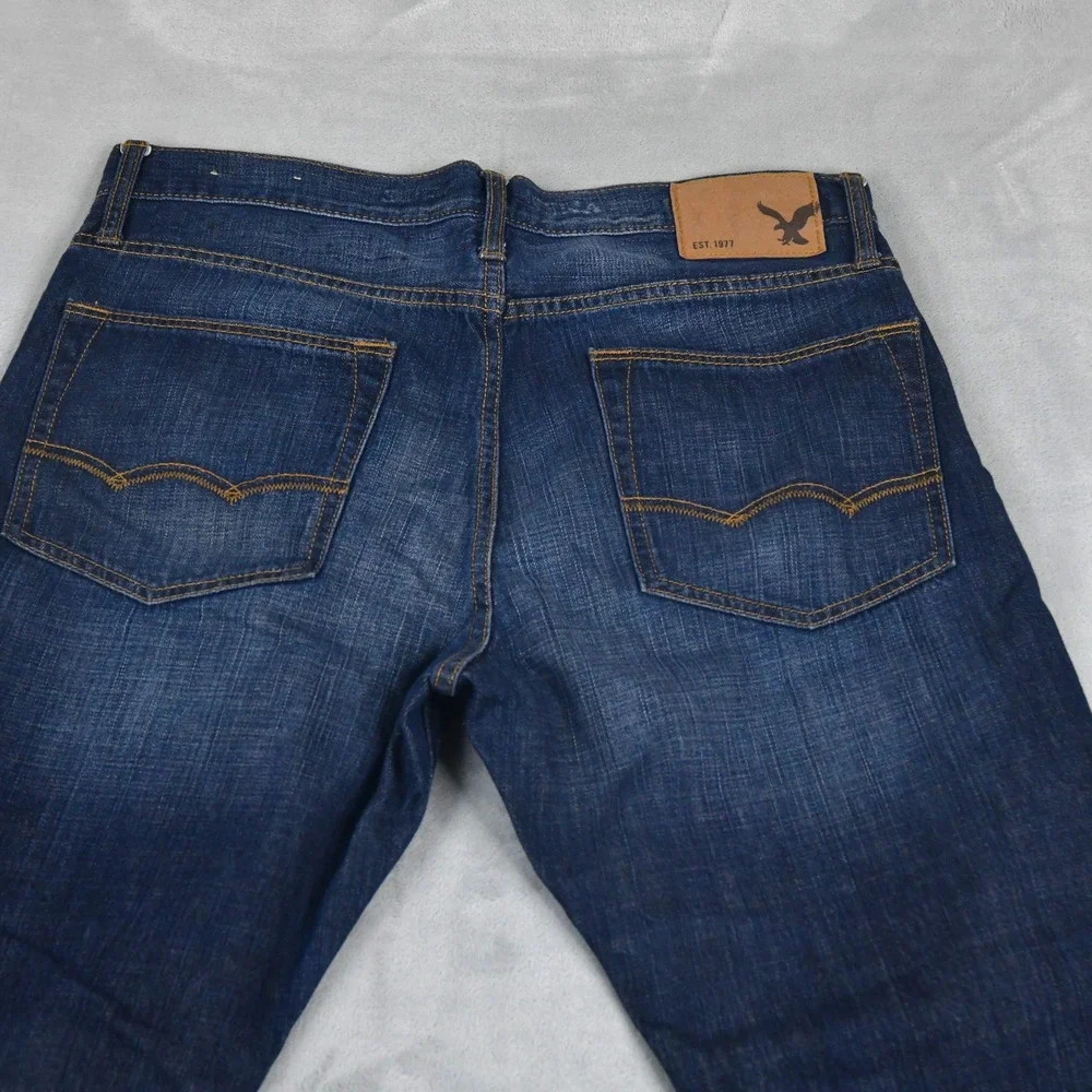 American Eagle Jeans Mens 32X34 (33x28 Actual) Relaxed Straight